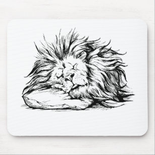 Löwe-Schlafen Mousepad
