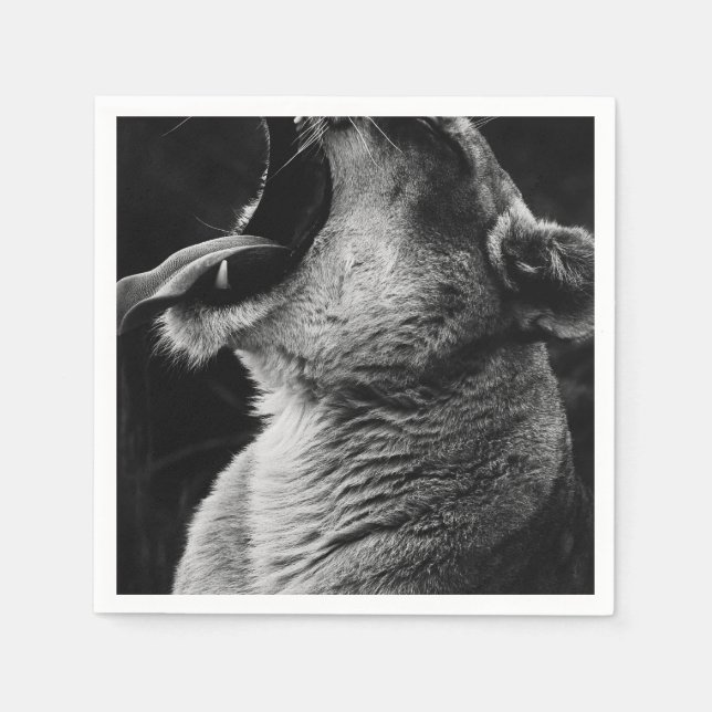 Löwe Serviette (Vorderseite)