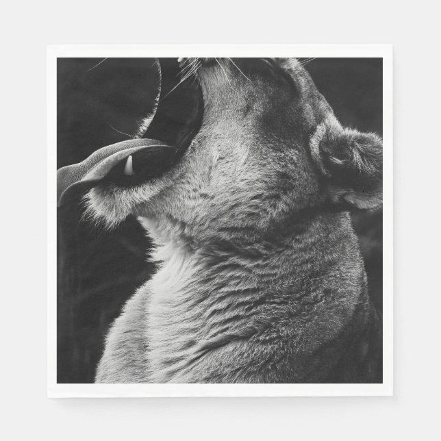 Löwe Serviette (Vorderseite)
