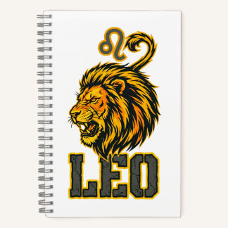 Löwe-Sternzeichen goldene Krone Vanguard Notizbuch