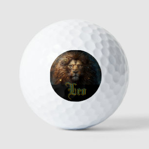 Löwe-Sternzeichen Golfball