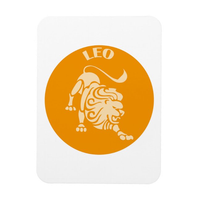 Löwe, Sternzeichen, Horoskop, Astrologie Magnet (Vertikal)
