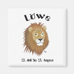 Löwe-Sternzeichen Magnet