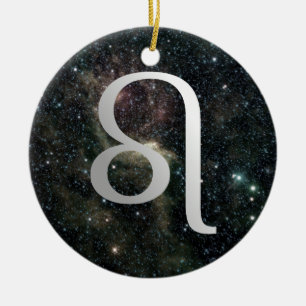 Löwe Sternzeichen Universum Geburtstag Weihnachten Keramik Ornament