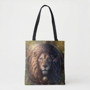 Löwe-Sternzeichen-Wasserfarben-Design Tasche