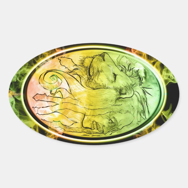 Löwe Stickers (Vorderseite)