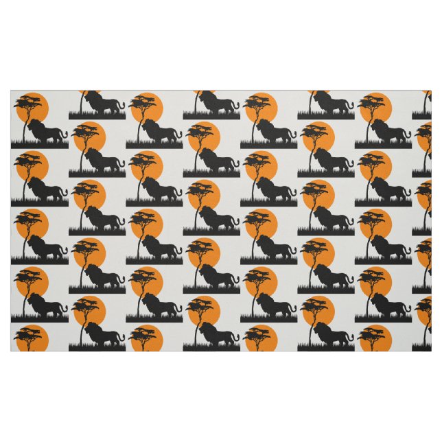 Löwe Stoff (Fat Quarter (45,7 x 55,9 cm))