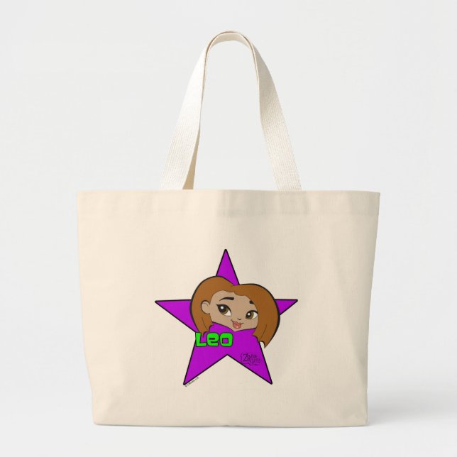 Löwe-Taschen-Tasche Jumbo Stoffbeutel (Vorne)