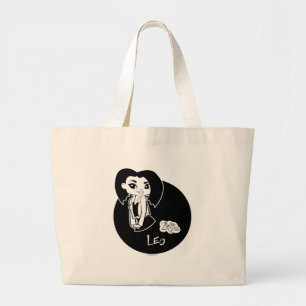 Löwe-Taschen-Tasche Jumbo Stoffbeutel