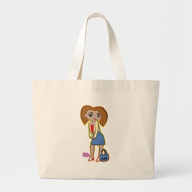 Löwe-Taschen-Tasche Jumbo Stoffbeutel (Vorne)