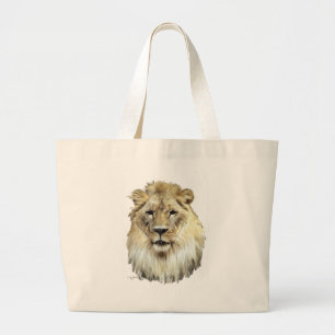 Löwe-Taschen-Tasche Jumbo Stoffbeutel
