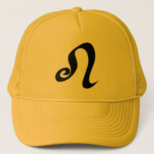Löwe-Tierkreis-Zeichen-gelbes Gold Truckerkappe