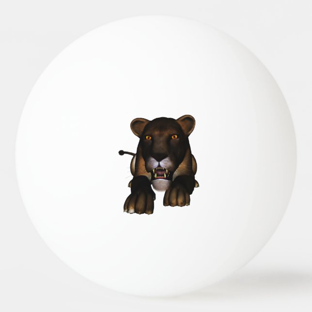 Löwe Tischtennisball (Vorderseite)