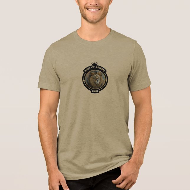 Löwe Tri-Blend Shirt (Vorderseite)