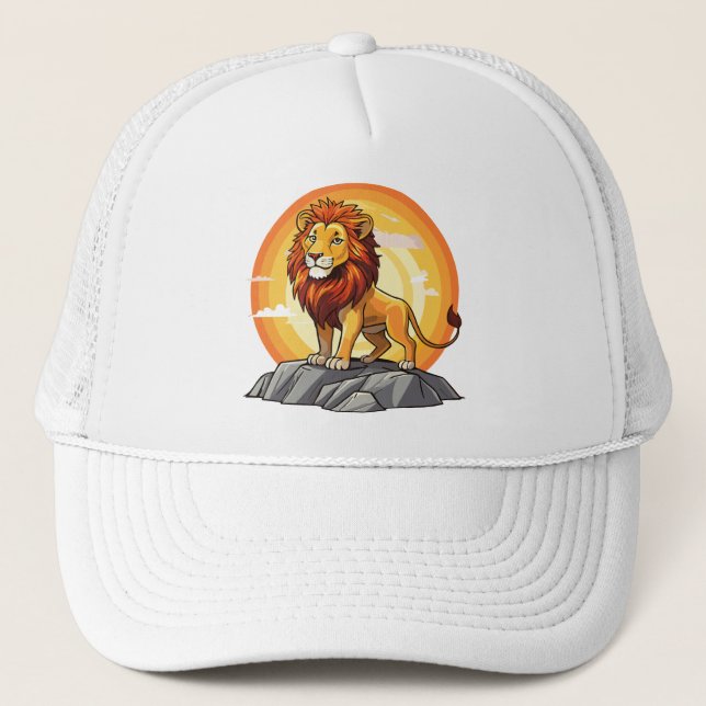 Löwe Truckerkappe (Vorderseite)