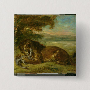 Löwe und Alligator, 1863 Button