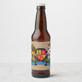 Löwe und Einhorn Rampant Bierdeckel Bierflaschenetikett