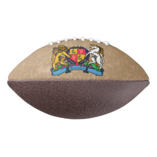 Löwe und Einhorn Rampant Bierdeckel Football
