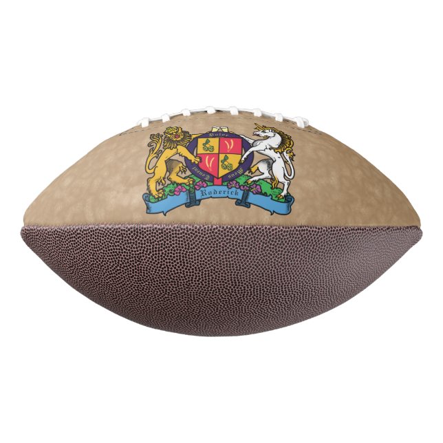 Löwe und Einhorn Rampant Bierdeckel Football (Gedreht 270)