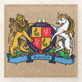 Löwe und Einhorn Rampant Bierdeckel Glasuntersetzer