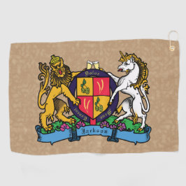 Löwe und Einhorn Rampant Bierdeckel Golfhandtuch