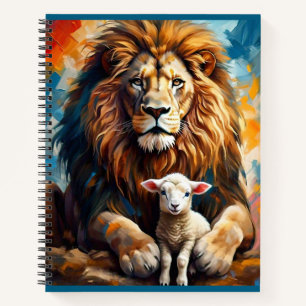 Löwe und Lamb Notizbuch