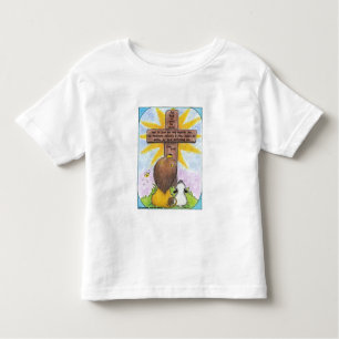 Löwe und Lamm am Kreuz Kleinkind T-shirt