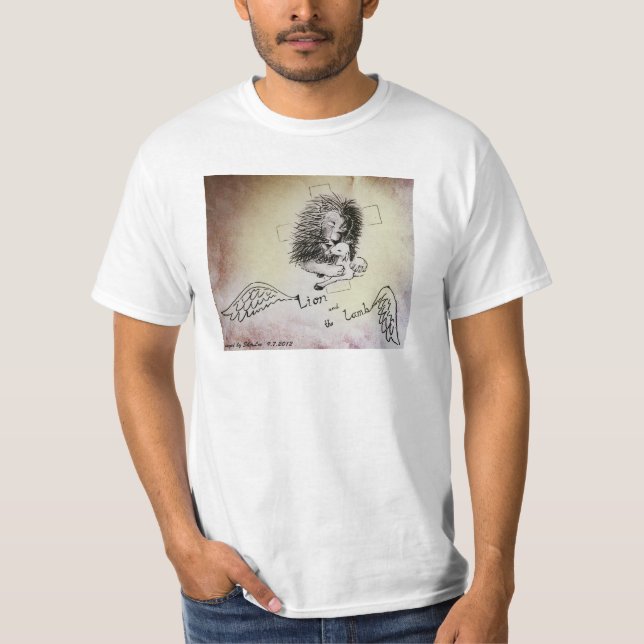 Löwe und Lamm T-Shirt (Vorderseite)