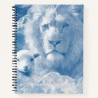 Löwe und Lamm Wolken Notizbuch