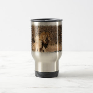 Löwe-und Löwe-CUB-Reise-Tasse Reisebecher