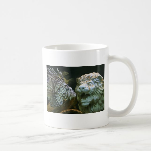 Löwe- und Löwefisch-Tasse Kaffeetasse (Rechts)