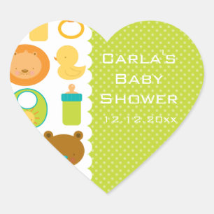 Löwe und Teddy Bear Baby Shooting Heart Stickers