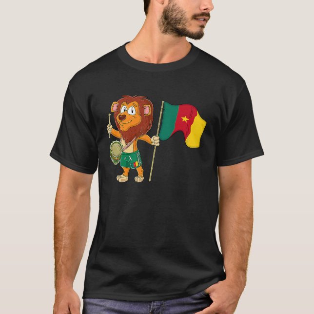 Löwe unter Kamerun T-Shirt (Vorderseite)