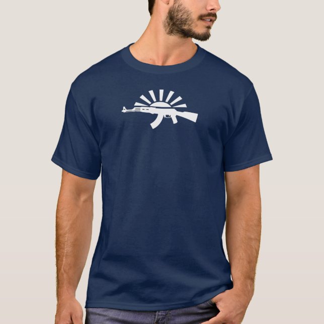 Löwe von Deen, Mitternachtsblau T-Shirt (Vorderseite)