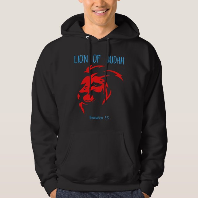 Löwe von Juda Christlich Jesus Faith Gift Hoodie (Vorderseite)