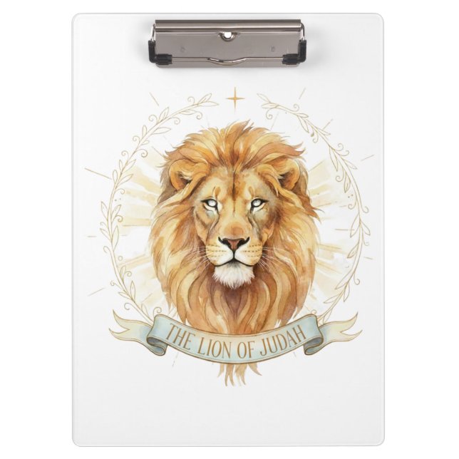 Löwe von Juda-Christus-Clipboard  Klemmbrett (Vorderseite)