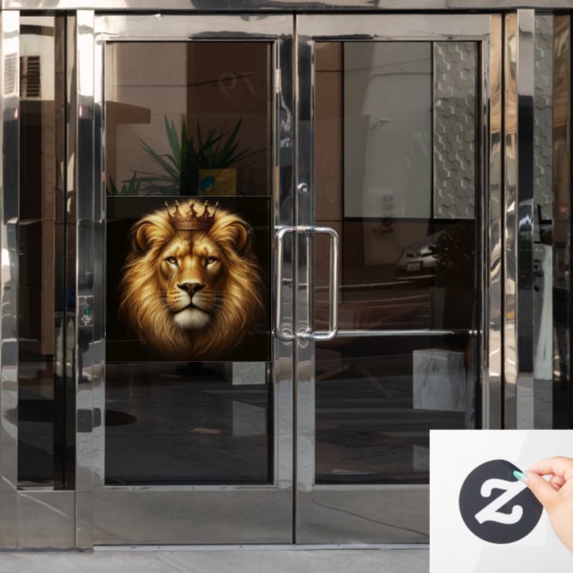 LÖWE VON JUDA GROSSER Fensteraufkleber (Büro Tür)