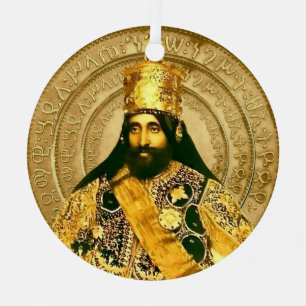 Löwe von Juda Jah Armee Haile Selassie Rasta Roots Ornament Aus Metall