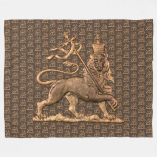 Löwe von Juda Jah Army INI Haile Selassie Rasta Fleecedecke