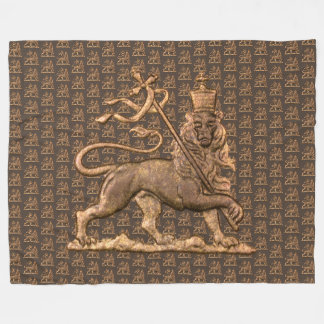 Löwe von Juda Jah Army INI Haile Selassie Rasta Fleecedecke