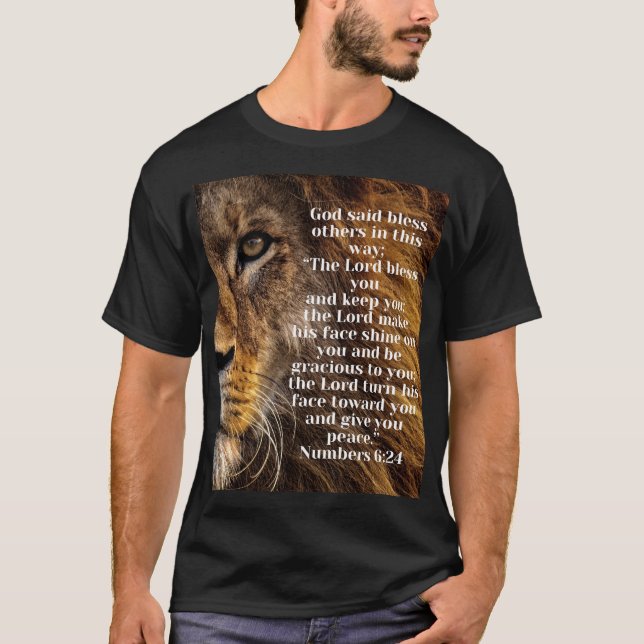 Löwe von Juda Jesus Offenbarung Bibel Verse T-Shirt (Vorderseite)