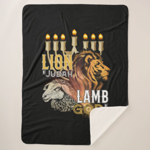 Löwe von Juda Lamm Gottes Sherpa Blanket Sherpadecke