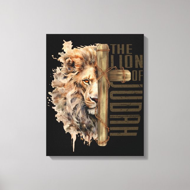 Löwe von Juda Leinwand Art (Vorderseite)