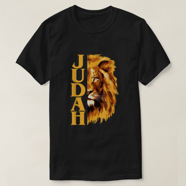 Löwe von Juda Messianisch Hebräisch Israelite Chri T-Shirt (Design vorne)
