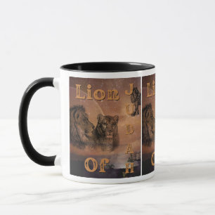 Löwe von Juda Mut und Hingabe für Götter Wort Tasse