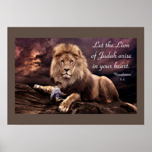 Löwe von Juda Offenbarung 5:5 Poster