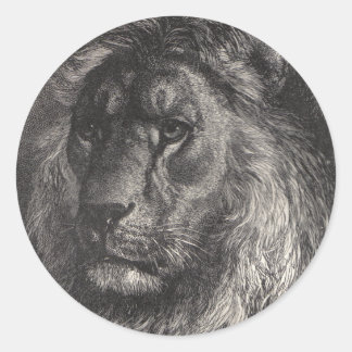 Löwe von judah Aufklebern Runder Aufkleber