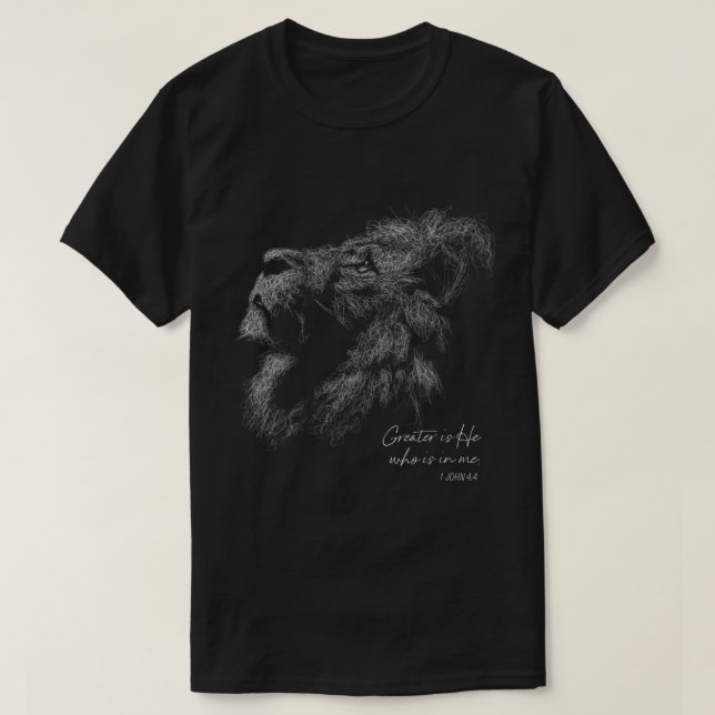 Löwe von Judah Christlich T-Shirt (Design vorne)