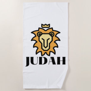 Löwe von Judah Faith Beach Handtuch