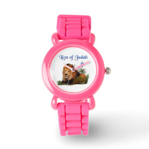 Löwe von Judah Girls Christliche Uhren